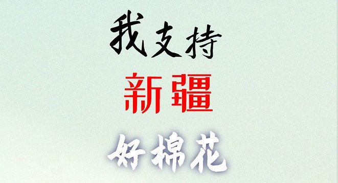 中國(guó)好棉花，我們支持！